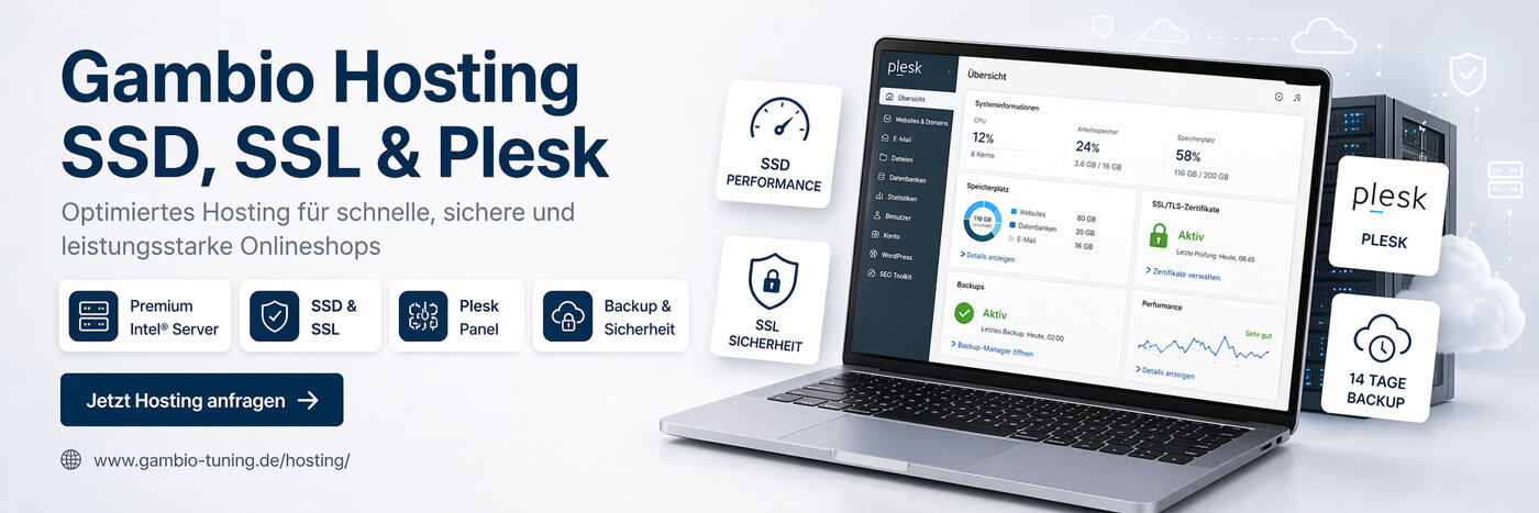 Gambio SSD Hosting