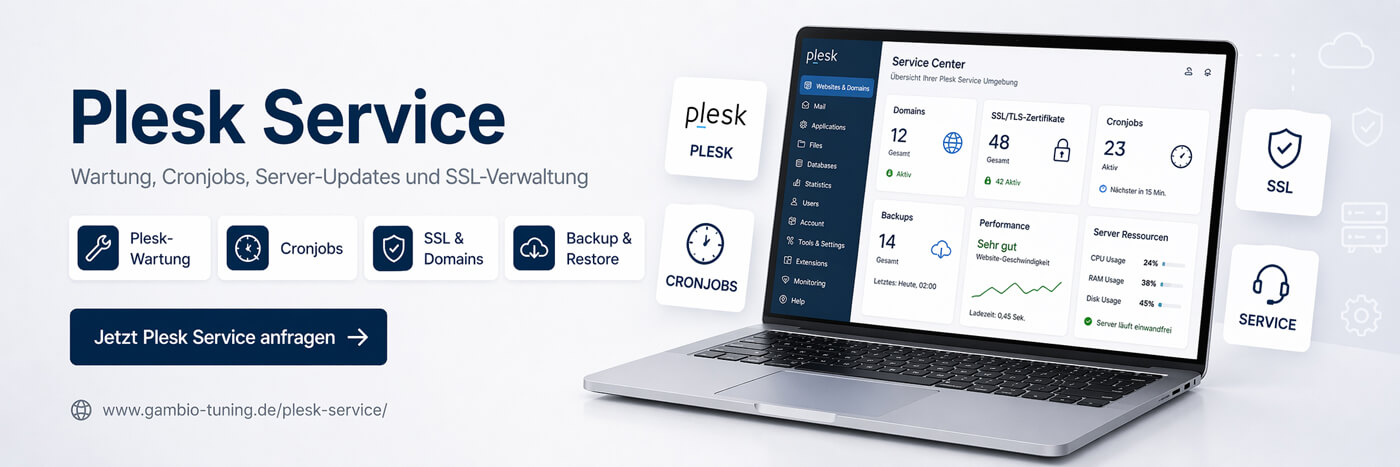 Plesk 365 Service und Wartung