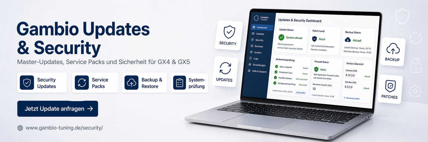 Gambio Updates und Security