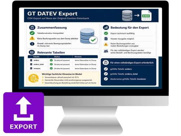 Export Modul DATEV - Buchungsstapel einfach exportieren