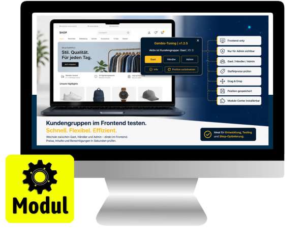 Gambio Frontend View Switch – Kundengruppen & Staffelpreise testen