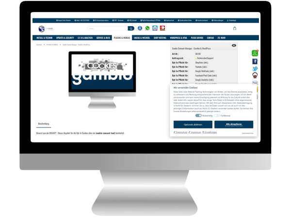 Umstellung | Cookie-Consent-Tool für Gambio