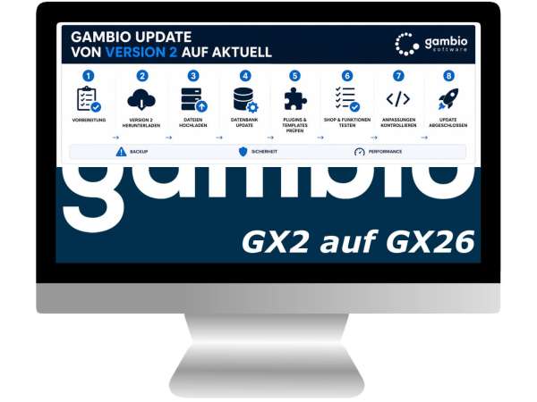 Sorglos Update Paket Gambio GX2 auf GX26