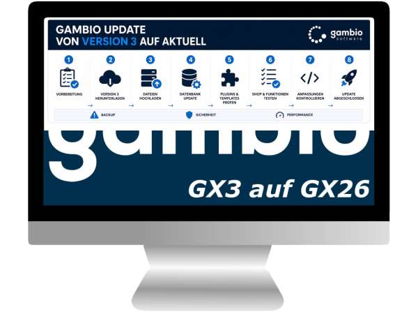 Sorglos Update Paket Gambio GX3 auf GX26
