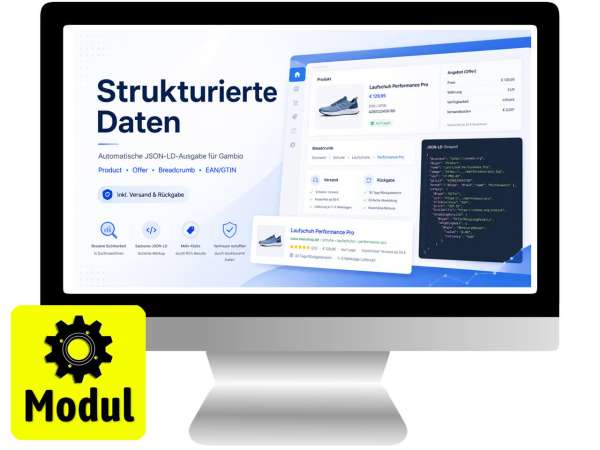 Strukturierte Daten für Gambio | JSON-LD SEO Modul