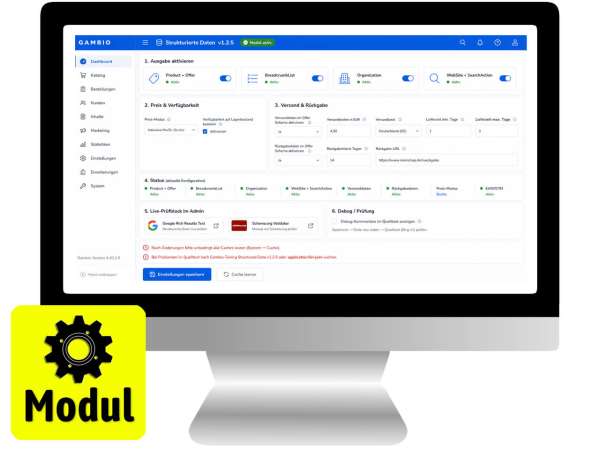 Preview: Strukturierte Daten für Gambio | JSON-LD SEO Modul