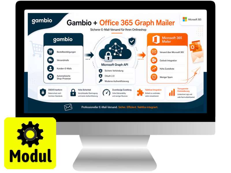 Gambio Office 365 Graph Mailer - der moderne Mailversand
