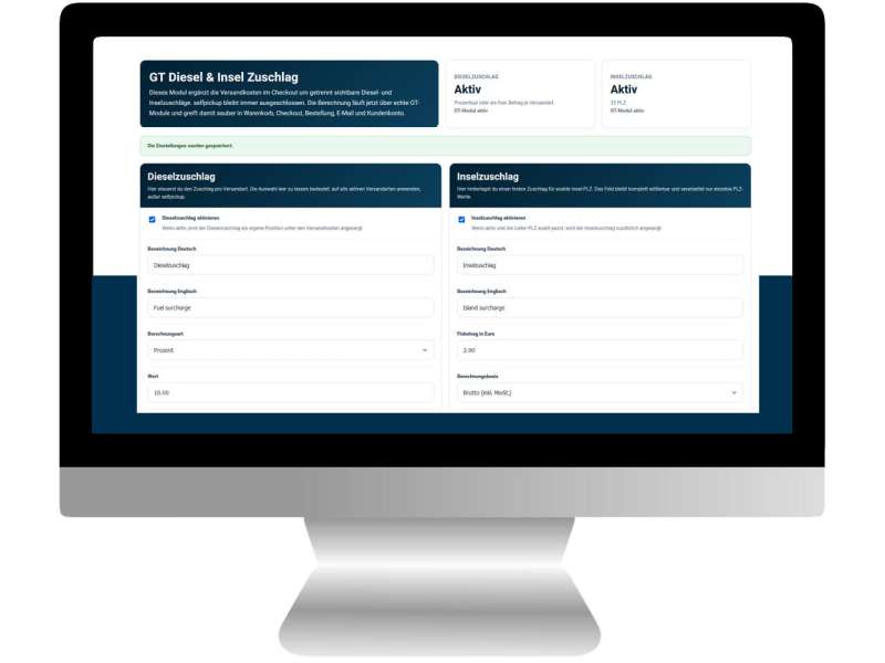 Modul Diesel & Insel Zuschlag